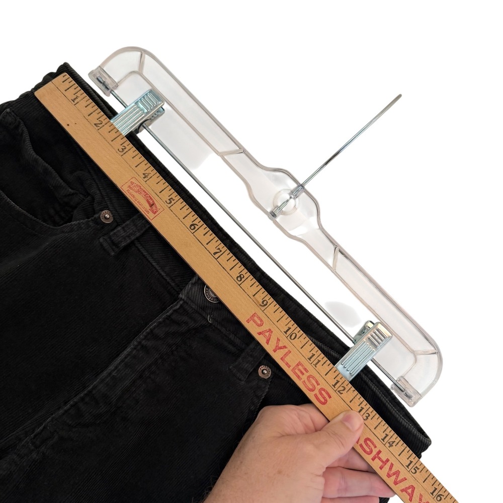 Patagonia Womens 29 Black Organic Cotton Corduroy Slim Straight Leg Pants Cords - Picture 11 of 16